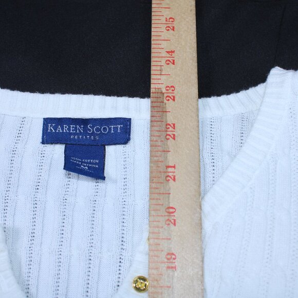 Karen Scott Women's White and Cream Jumper - Picture 8 of 10